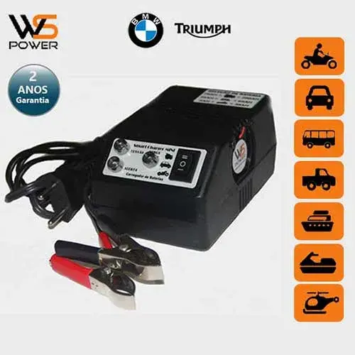Carregador inteligente de baterias para BMW, Triumph.