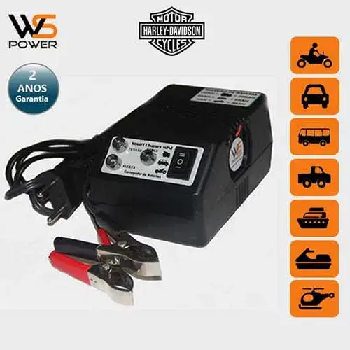 Carregador inteligente de bateria para Harley Davidson